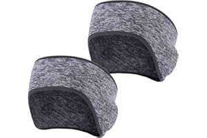 Obacle Ear Warmer Headband for Cold Weather Running Sweatband Sports Non Slip Thin Earmuff for Girls Women Men Fleece Headband Ear Cover Muffs for Jogging Cycling Riding Motorcycle Yoga, 2 Pack