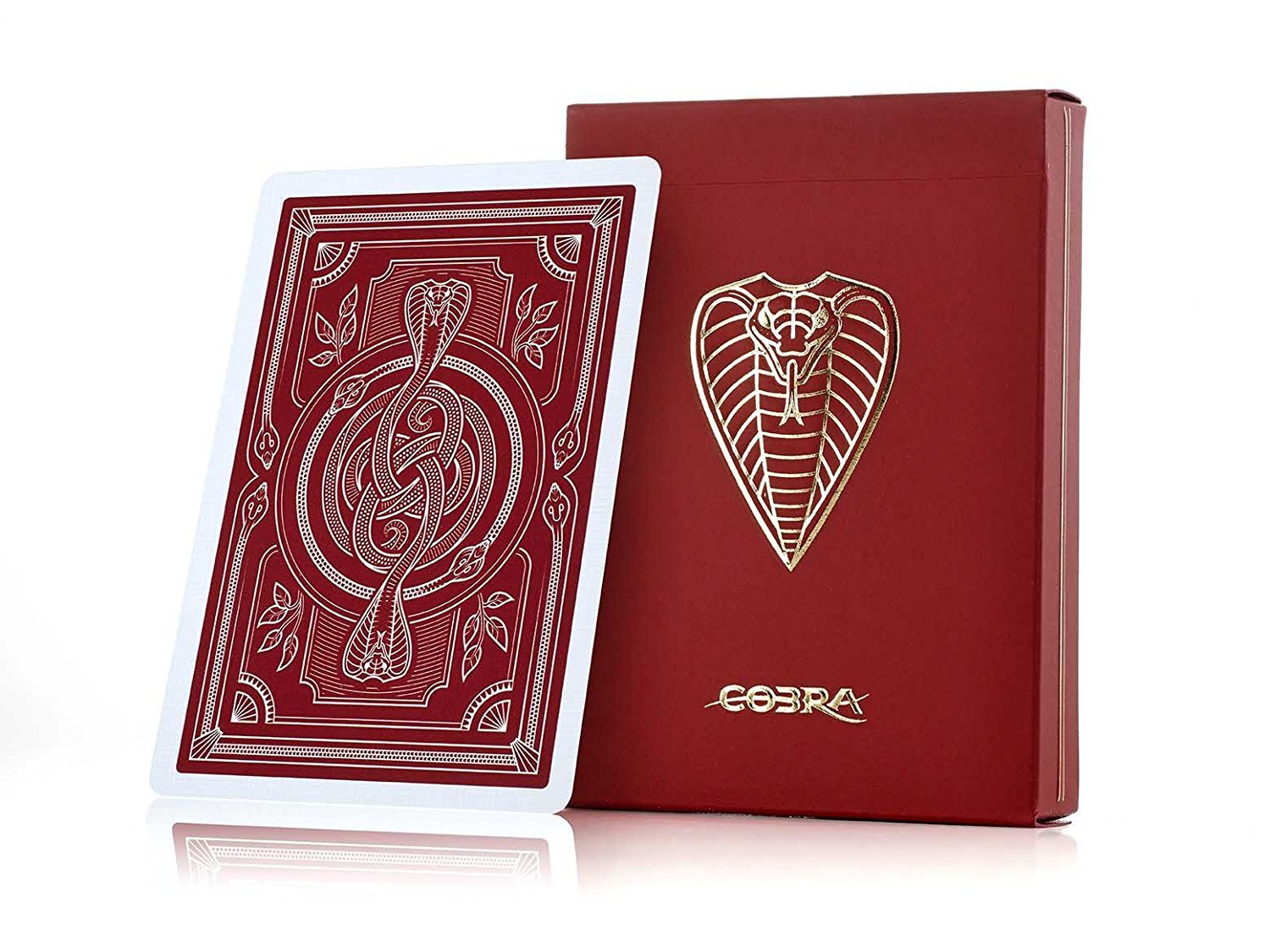 JP GAMES LTD Cobra Luxury Poker Playing Cards - Perfect For Magic, Poker and Cardistry - Includes Double Backer and Blank Face Cards