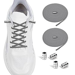 AOLLRUIRLL 2 Pairs Elastic No Tie Shoelaces For