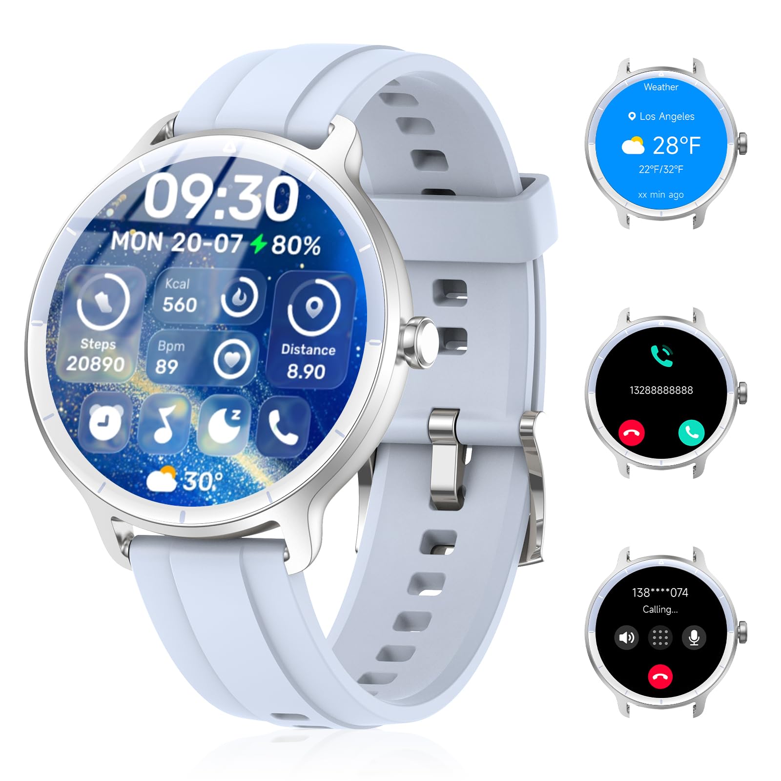 Photo 1 of *INCOMPLETE** Smart Watch for Men Women(Answer/Make Calls), Smartwatch Built-in AI Voice, 1.27" HD Fitness Tracker with Heart Rate/Sleep/Step/SpO2 Monitor, 100+ Sports Modes, IP68 Waterproof Watch for Android iOS