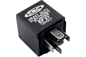 CEC Industries EF27 12V Heavy Duty 5-Pin Electronic Flasher Relay for Incandescent Bulbs (1-Pack)
