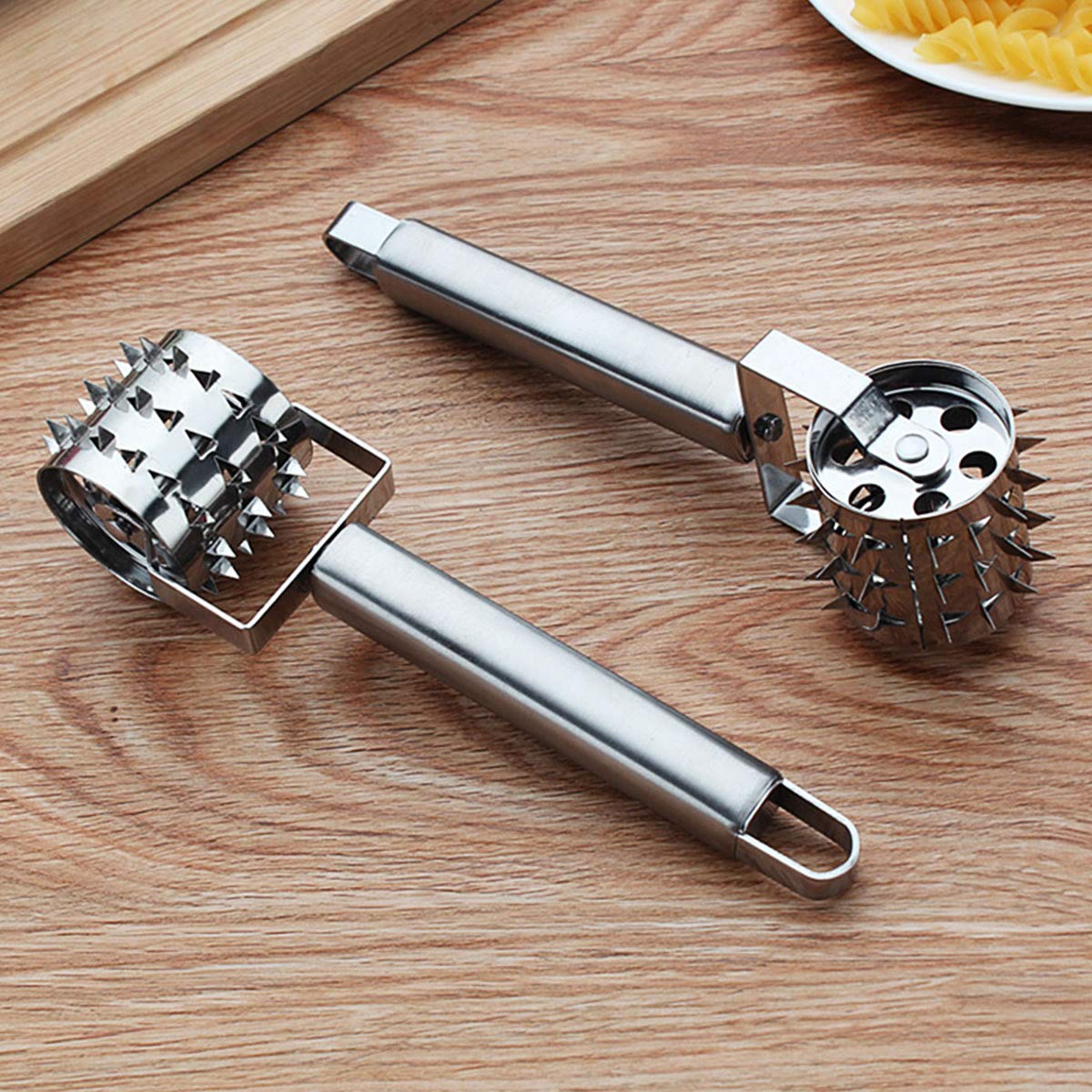 YIJIA Stainless Steel Pork Steak Chop Meat Needle Roller