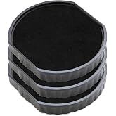 E/R40 Replacement Pad Compatible for 2000 Plus Printer R40 - Water Based - Pack of 3 - Black