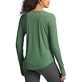 Soothfeel Lightweight Long Sleeve Workout Tops for Women Gym Running Athletic UPF 50+ Sun Shirts Tees Moisture Wicking