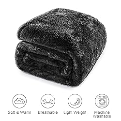 Whale Flotilla Black Queen Size Blanket for