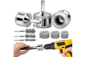 NOWCAMP 1/2" 3/4" 1" Metal Copper Pipe Cleaner Set - with Replaceable Blades, Tube Cleaning Brush for Power Drill, Removing Stains and Paint from Copper Pipes and Various Metal Pipes