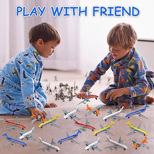 YongnKids 18 Pack Diecast Airplane Toys for Toddlers, Aircraft
