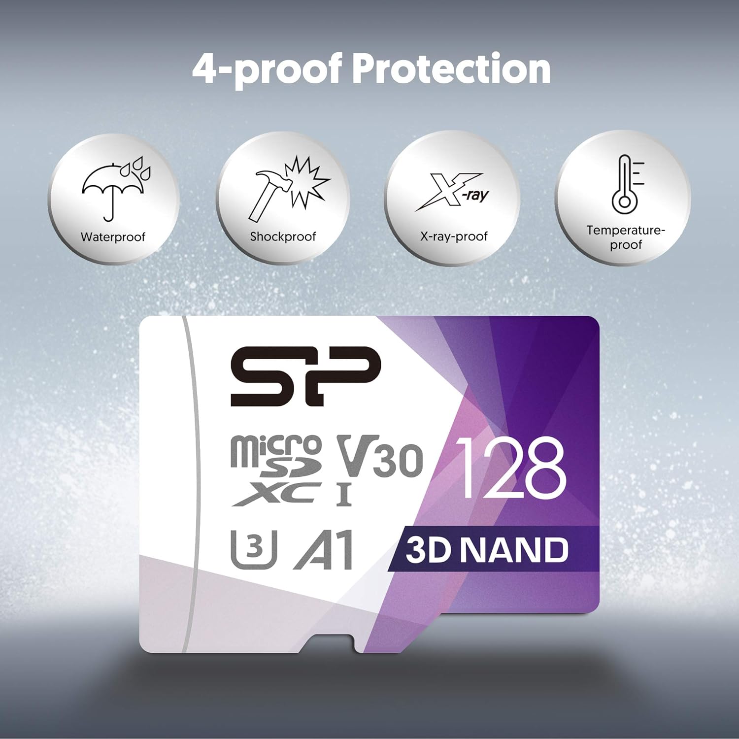 Silicon Power U3 128GB Micro SD Card Nintendo-Switch Compatible, SDXC microsdxc High Speed Class 10 MicroSD Memory Card with Adapter: Computers & Accessories