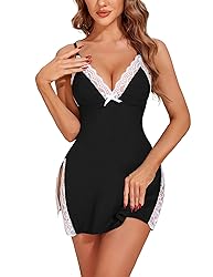 Avidlove Black Lingerie for Women Baby Doll