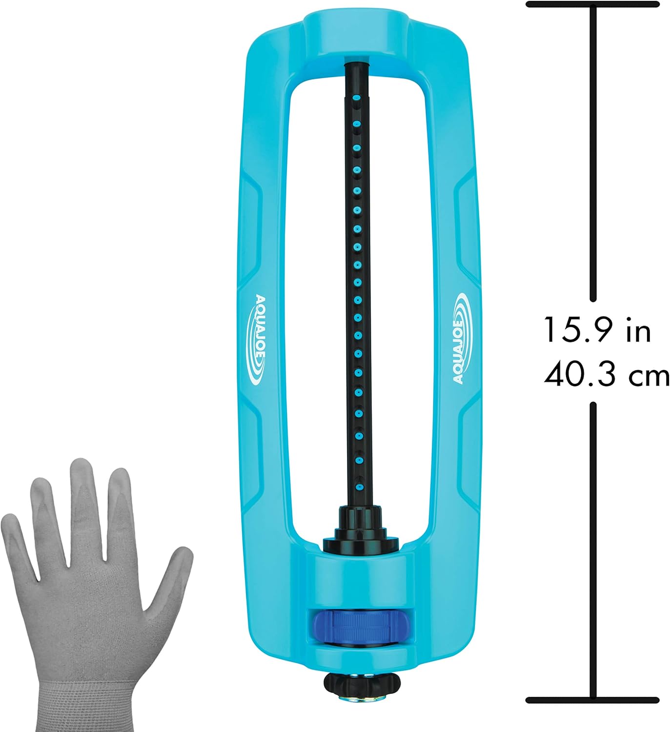 Aqua Joe SJI-OMS16 Indestructible Metal Base Oscillating Sprinkler with Adjustable Spray, 3600-Square Foot Coverage : Garden & Outdoor