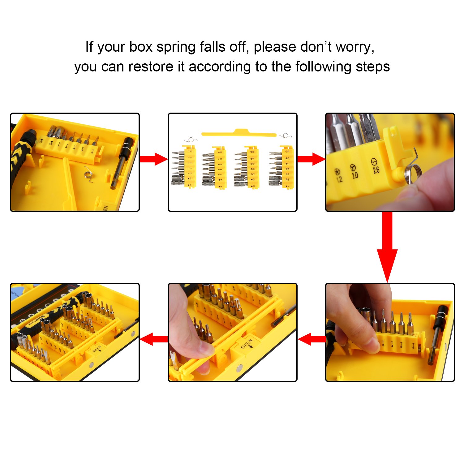 Repair Kit Magnetic Screwdriver Set Precision Tool Kit for iPhone Repair Computer Repair/iPad/Samsung Galaxy/Phone/Tablets/Electronic and Precision Devices, Tool Set with Box, Kaisi 38-Piece CRV