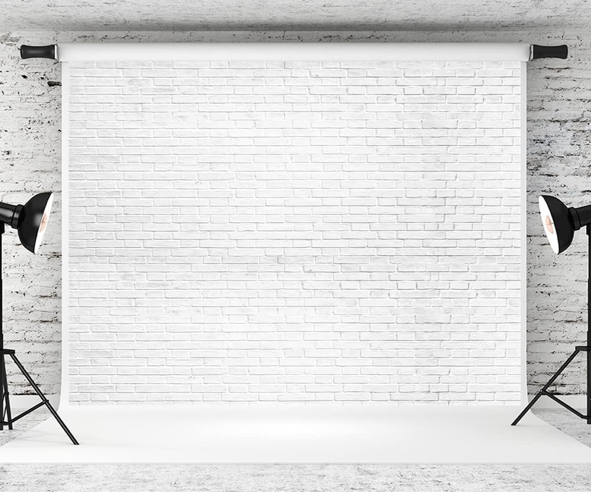 Photo 1 of Kate 10×8ft Brick Wall Photography Backdrop Light Brick Photo Background Photo Studio Props for Photographer Pictures Videos