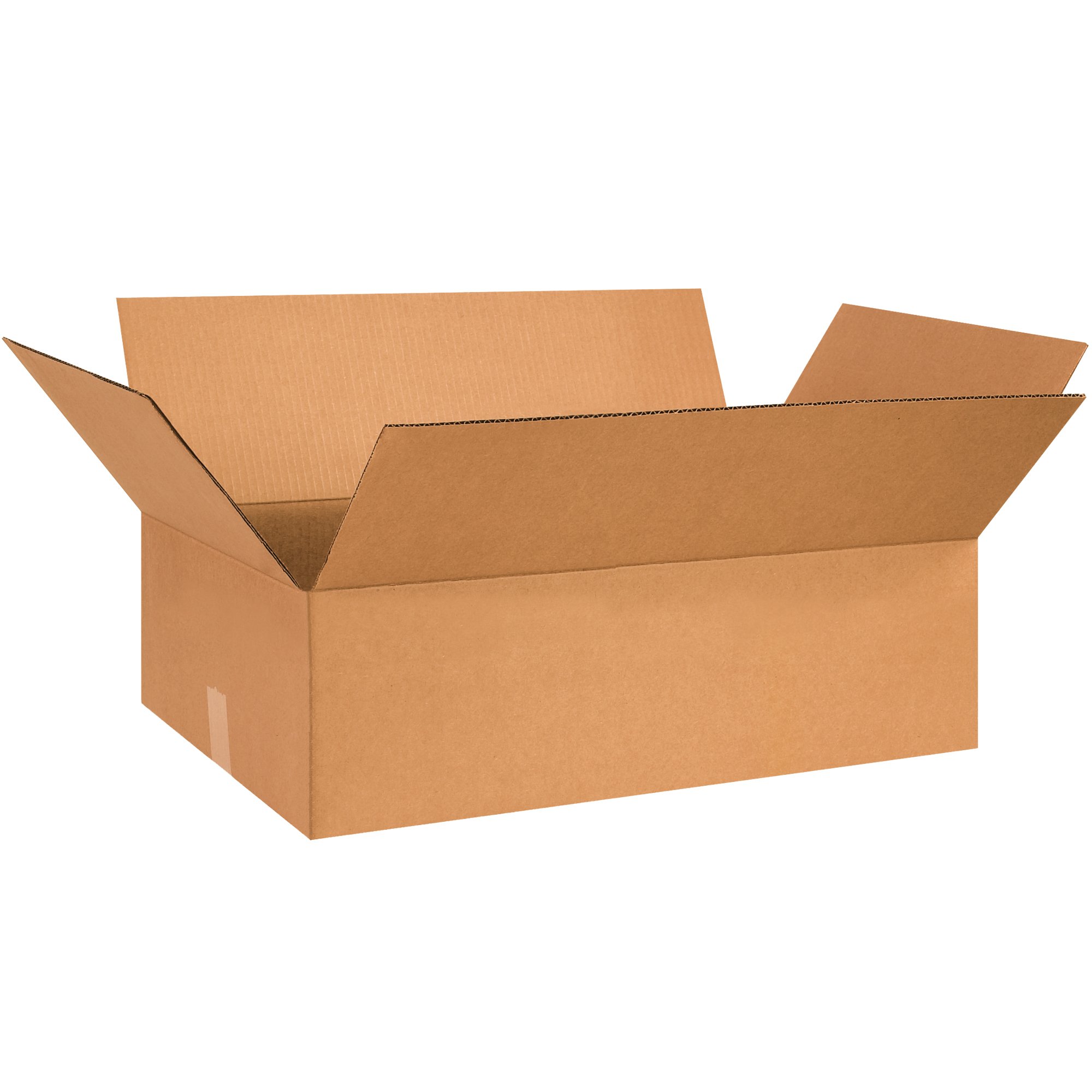 BOX USA B26155 Flat Corrugated Boxes, 26"L x 15"W x 5"H, Kraft (Pack of 20)