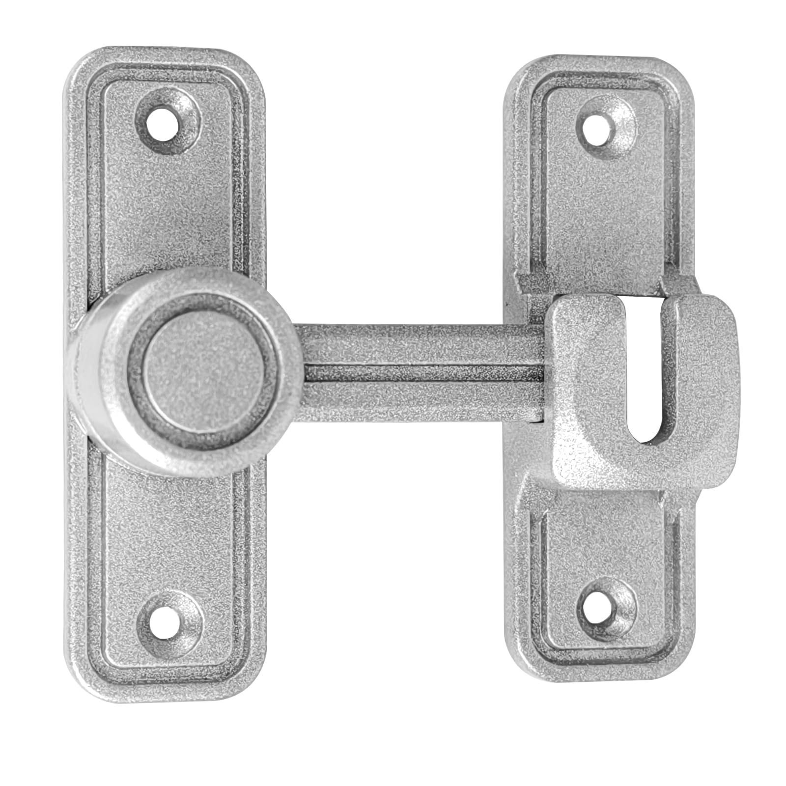 WANLIAN 90 Degree Barn Door Lock Zinc Alloy Heavy Duty Sliding Door Lock for 180 Degree