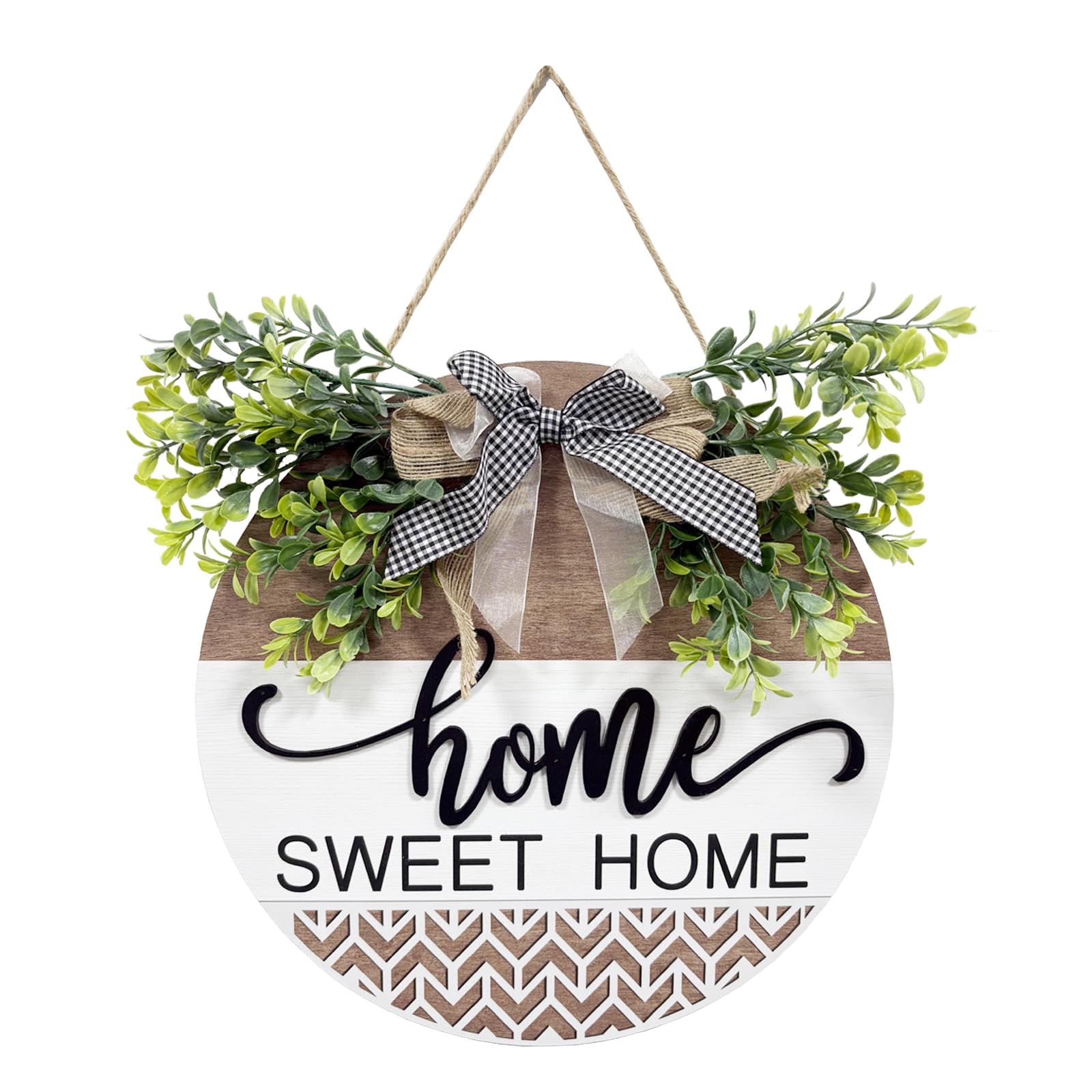 Photo 1 of 13 Inch Welcome sign for front door Wooden door wreath Decoration Outdoor hanging signs for home Farmhouse Porch All Seasons?Home?