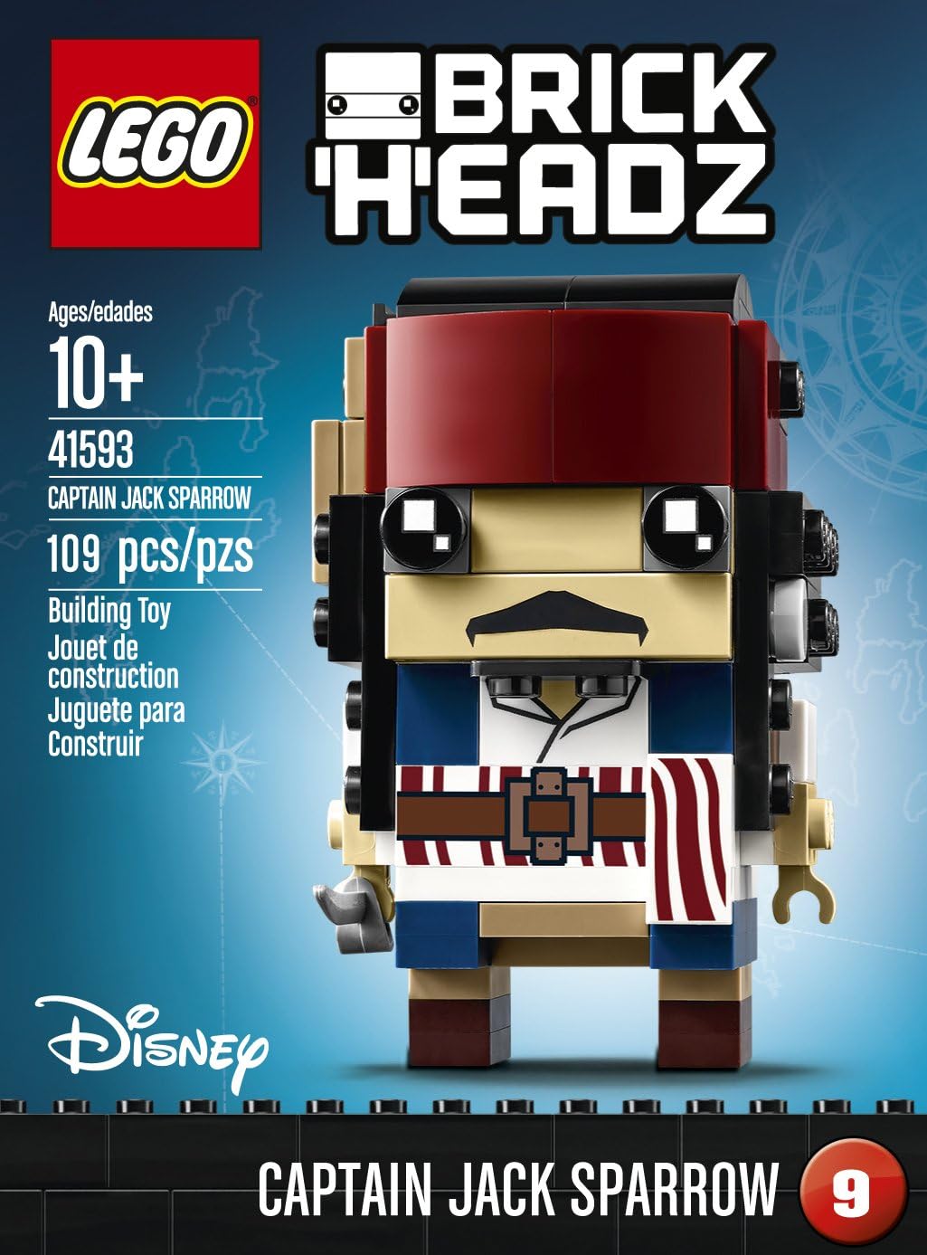 captain jack sparrow brickheadz