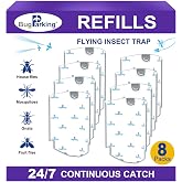 Bug Parking Flying Insect Trap Refill for Fruit Flies &amp; Gnats, 8 Refills | Only Fits Bug Parking Plug-in Traps, Catches House Flies, Gnats &amp; Fruit Flies