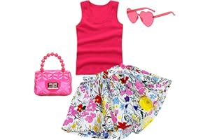 Deerhobbes Design your own Girls' Short Sets - Trendy and Comfortable Summer Outfits for Girls Fashionable Clothing Sets 4pc