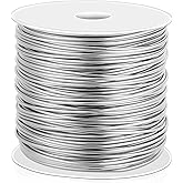 cridoz 18 Gauge Stainless Steel Wire for Jewelry Making, 1mm Baling Wire for Wrapping, Craft and Jewelry Making