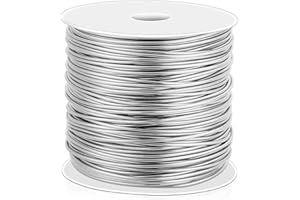 Cridoz 18 Gauge Stainless Steel Wire for Jewelry Making, 1mm Bailing Wire Wrapping