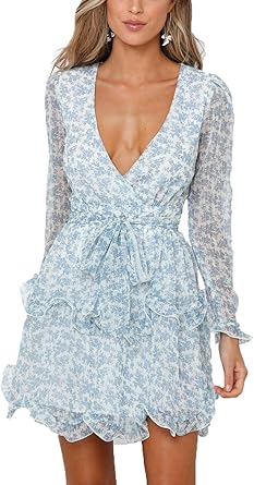 amazon floral wrap dress