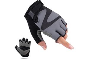 WULI Bike Gloves Cycling Gloves Half Finger Men's and Women's Fitness Gloves for Training, Breathable and Comfortable, Lightweight Climbing with Padding to Enhance Palm Strength