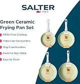 Salter Earth Frying Pan & Stir Fry Set 4-Piece Ceramic Non-Stick PFAS-Free view 2