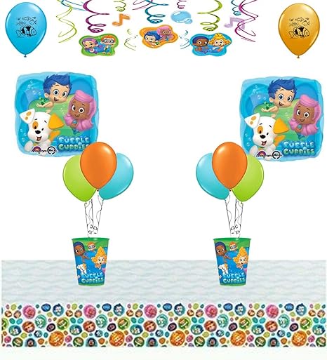 Bubble Guppies Party Table Decorations Pack Party Bags And