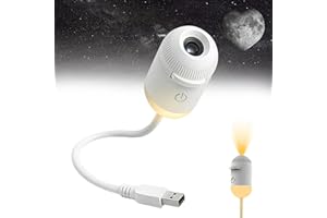 2-in-1 Galaxy Projector Night Light, 360° Adjustable LED Space Galaxy Lamp, Multifunctional Portable USB Powered Starry Sky N