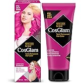 Cosglam Semi Permanent Hair Color for Women & Men, (120g, #12 Hot Pink) Enriched with Conditioner, Glossy Finish, No Ammonia, No Peroxide & Non Oxidative, Vegan Highlights Colorful Hair Dye