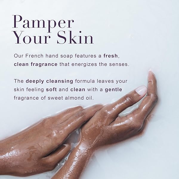 A LA MAISON FRENCH LIQUID HAND SOAP, ROSEMARY MINT – NATURAL HAND WASH MADE WITH ESSENTIAL OILS – BIODEGRADABLE, PLANT-BASED, VEGAN, CRUELTY-FREE, ALCOHOL & PARABEN FREE (33.8 OZ, 1 PACK)