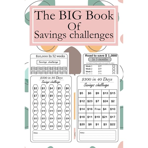 The Big Book Of Savings Challenge 1 Pages Savings Tracker Journal 500 1000 00 5000 000 And More Money Saving Challenges Easy And Fun Way To Save Zaaire Af Amazon Com Books