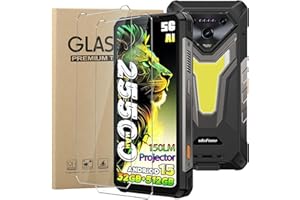 KZIOACSH 2 Pack Screen Protector for Ulefone Armor 34 Pro 5G, HD Clear 9H Hardness High-Sensitivity Fingerprint Support Bubbl