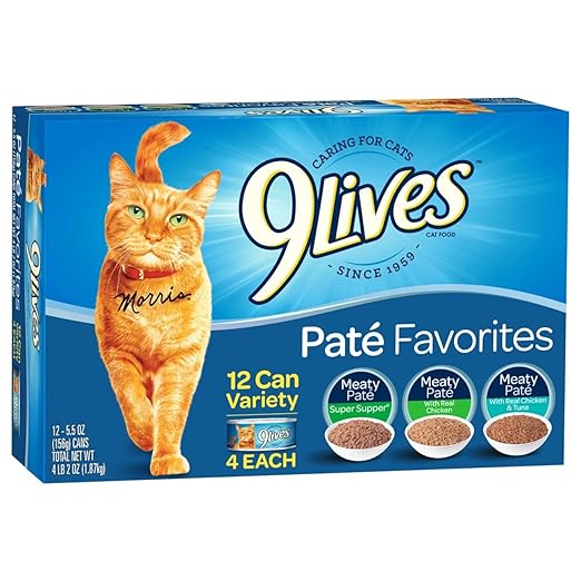 Amazon.com: 9Lives Paté Favorites Wet Cat Food Variety Pack, 5oz Cans