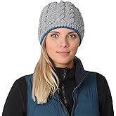 TrailHeads Women’s Cable Knit Beanie with Fleece Lining | Winter Hat