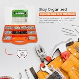 Brackit 2000 Piece Nail Assortment Set with Storage Case – Wire Nails & Tacks view 2
