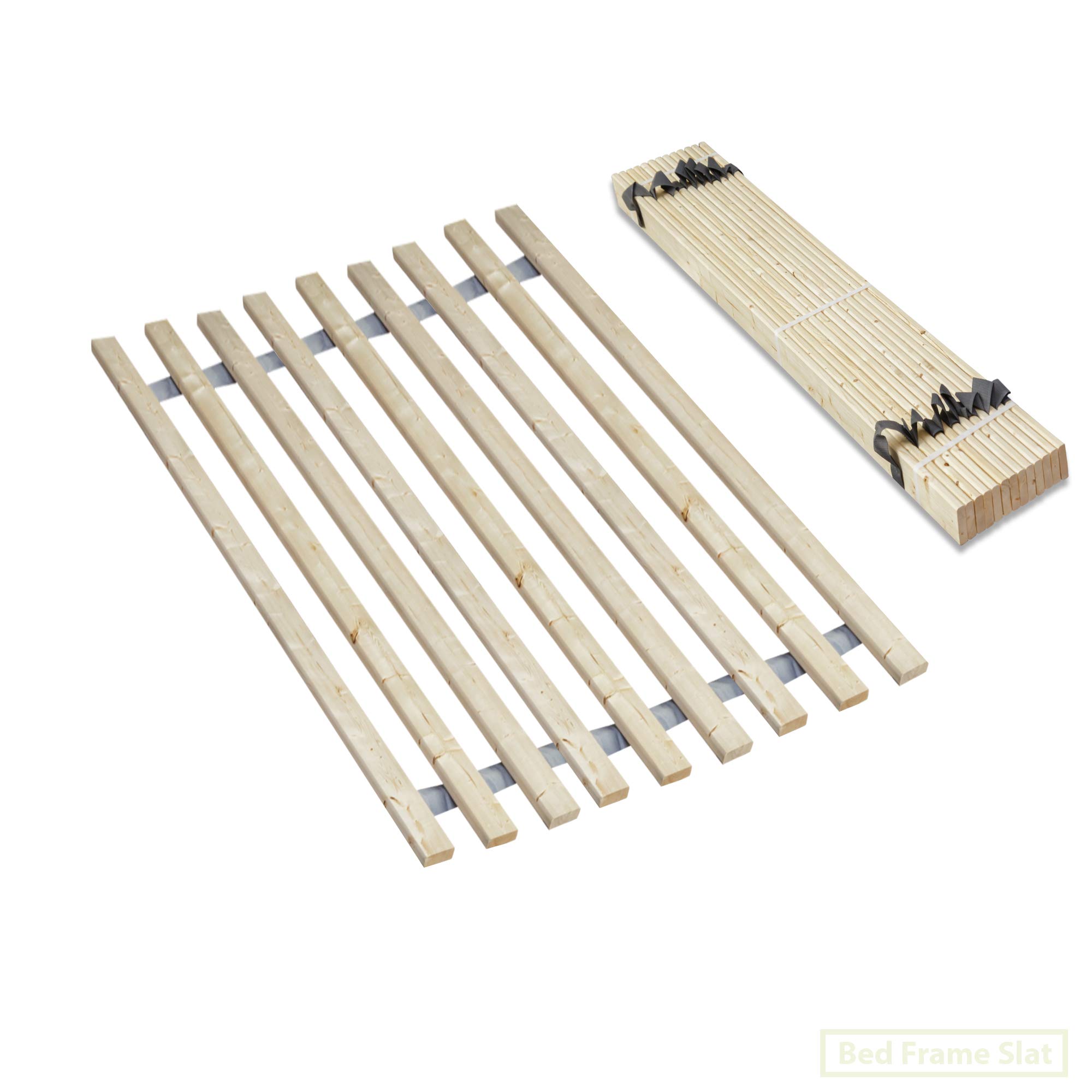 Mayton 0.75-Inch Vertical Mattress Support Wooden Bunkie Board/Slats, Full XL, Beige