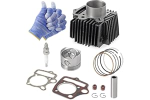 HANQIMOTO Cylinder Top End Kit,52.4mm Cylinder Big Bore Kits With Gaskets Piston Ring,Taotao 110 Atv Parts For 4 Stroke 110cc Chinese Parts Atv Go Kart Dirt Bike, Coolster Falcon Engine Parts