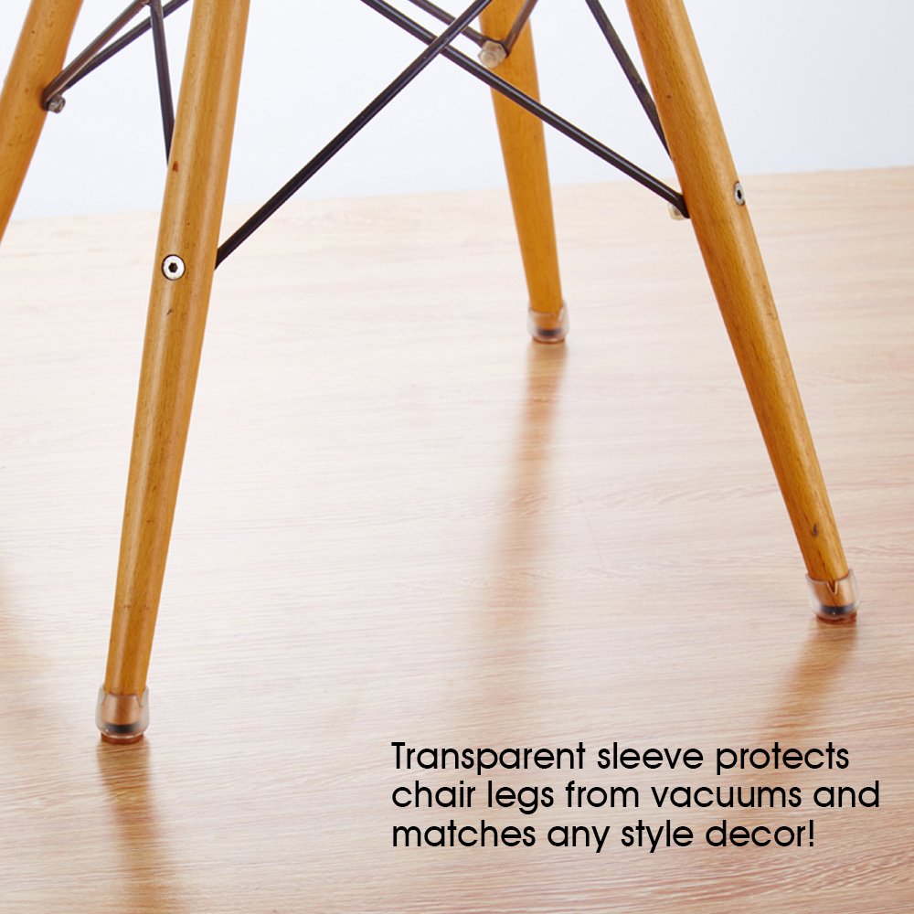 Chair Leg Caps,Mocofo Furniture Protective Leg Tips Wood Floor Protectors,Silicone Caps with Felt Pads,Chair & Table Feet Glides Fit Round Diameter From 1\