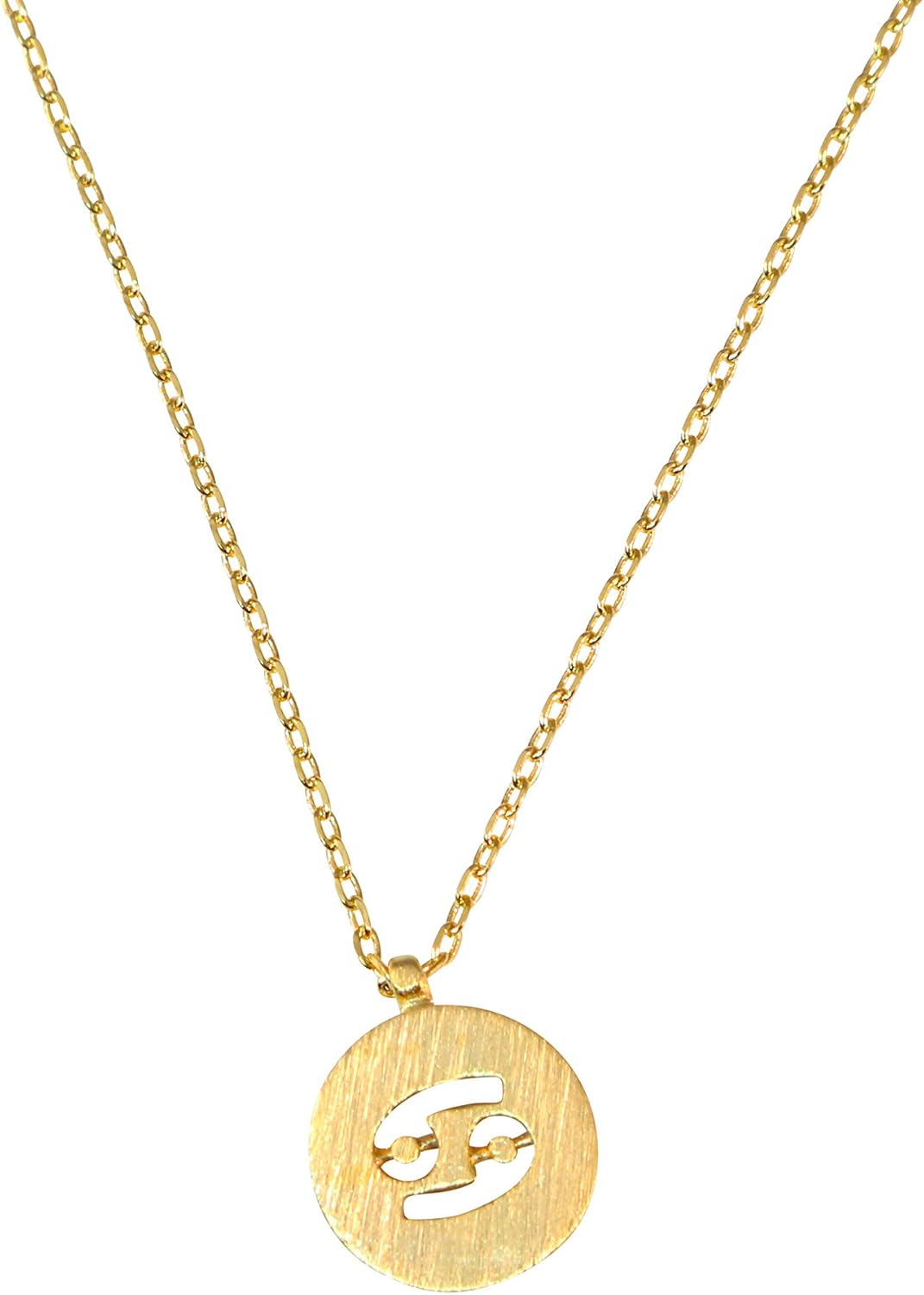 Amazon Com Tinks Jewelry Co Dainty Zodiac Pendants Small Zodiacs In Gold Silver And Rose Gold Gold Cancer Clothing