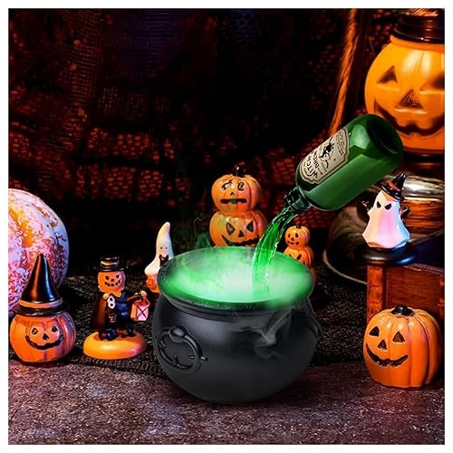 Halloween Decorations, Halloween, Witches Cauldron, Cauldron Pot, Decorations, A Set of Witches Gifts Candy Bowl Indoor Decor Witch Bucket Party Activities Black Large Horror Home Decoration Supplies