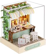 CUTEROOM DIY Miniature House Kit with Furniture and LED Dessart Time