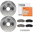 MAX Advanced Brakes - Rear Brake Kit For 2010-2017 Chevrolet Equinox, 2010-2017 GMC Terrain| Carbon Ceramic Brake and Rotor K