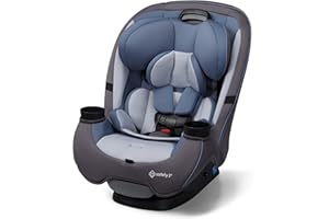 Safety 1st Grow and Go All-in-One Slim Convertible Car Seat, Rear Facing, 5-40 lbs, Forward Facing (30–65 lbs), High Back Booster Seat 40-100 pounds, Alaskan Blue