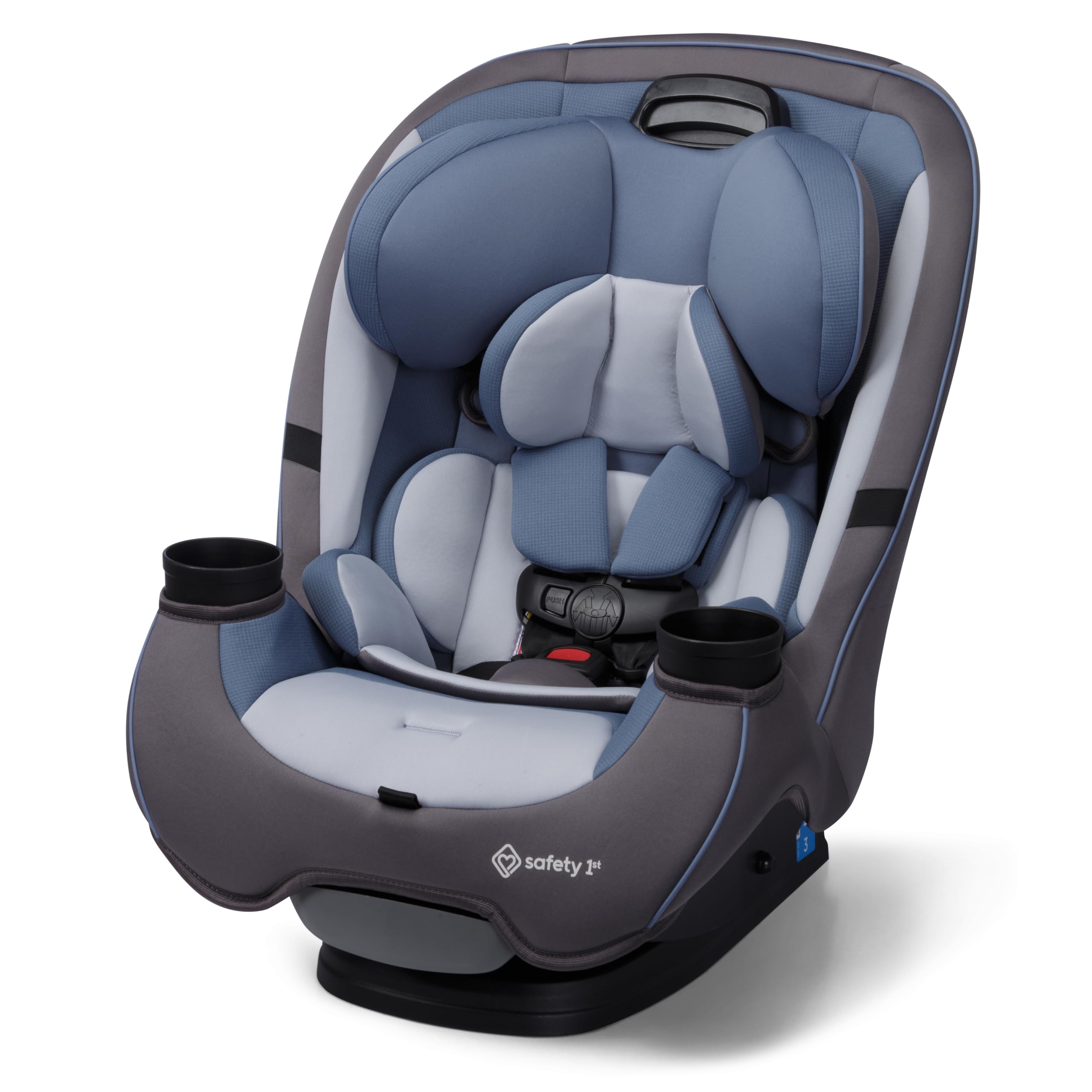 Photo 1 of Safety 1st Grow and Go All-in-One Slim Convertible Car Seat, Rear Facing, 5-40 lbs, Forward Facing (30–65 lbs), High Back Booster Seat 40-100 pounds, Alaskan Blue