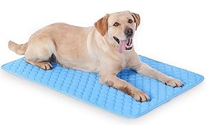 MARUNDA Self Dog Cooling Mat, Washable Ice Silk Cooling Mat for Small Medium Large Dogs and Cats, Pet Sleeping Pad for Crate, Bed, Indoor,Car Seats.