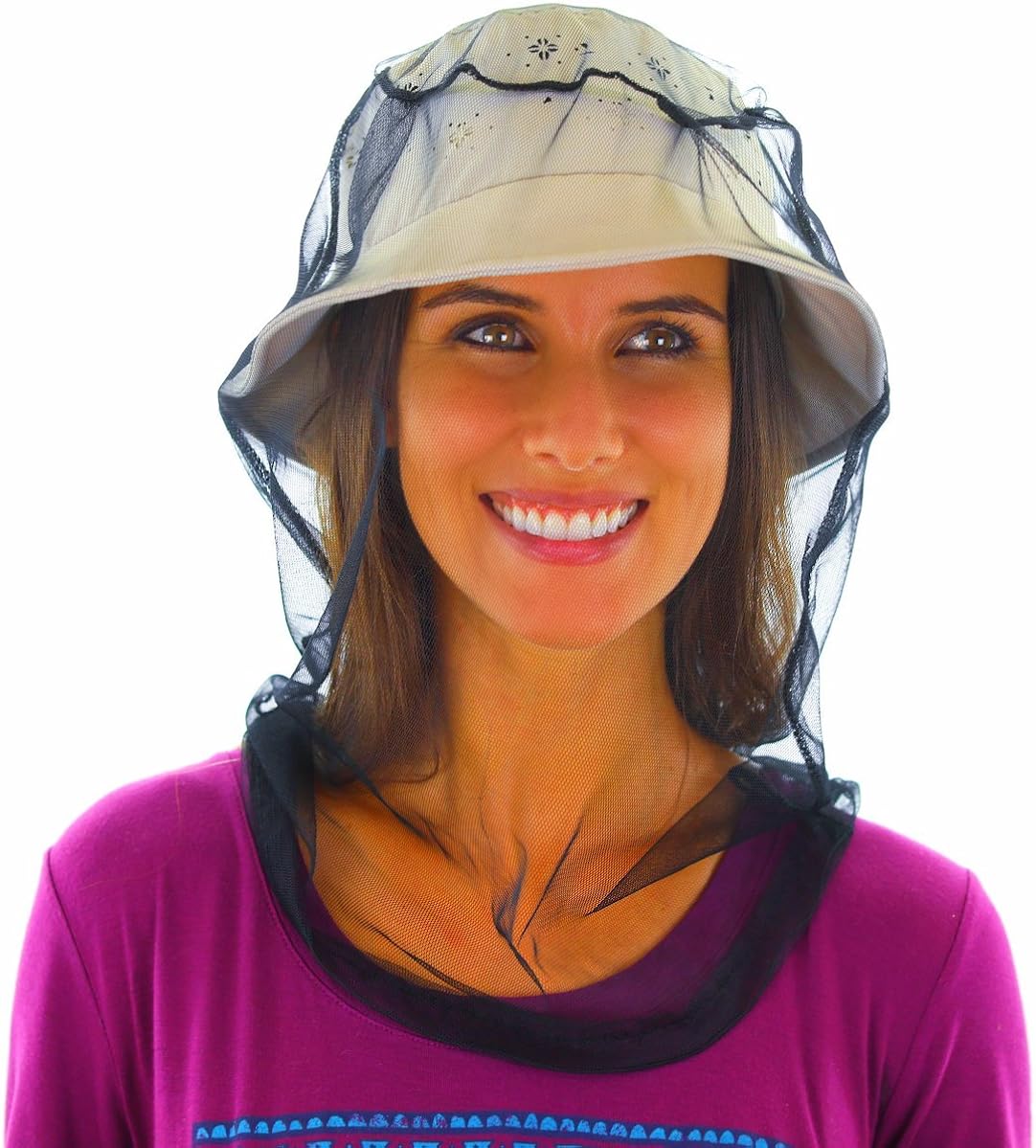 Amazon Com Shmallow Mosquito Head Net Premium Anti Mosquito Netting With Free Carrying Pouch Keep Bugs Off With No Toxic Chemicals Best For Travel Backyard Camping Fly Fishing And Outdoors Clothing