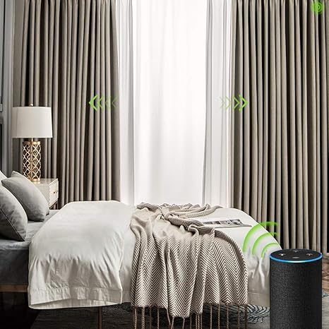 motorized curtain rod alexa