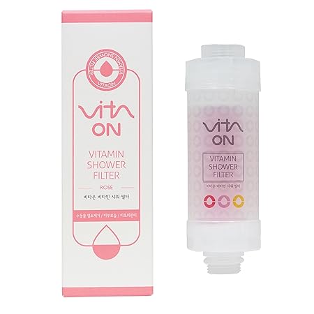 VITA-ON Aromatherapie Micro Sediment Dusche Wasserfilter mit konzentriertem Vitamin C und Milchpulvern zur Entfernung von Chl