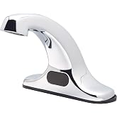 Zurn Z6915-XL-N AquaSense Center set Sensor Faucet with 0.5 GPM Laminar Flow and 4" Deck-Mount Spout in Chrome
